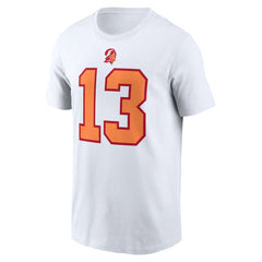 Mike Evans '76 Tampa Bay Buccaneers 50th Season Name & Number T-Shirt White - Nike
