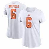 Baker Mayfield Tampa Bay Buccaneers Women's Name & Number T-Shirt White - Nike