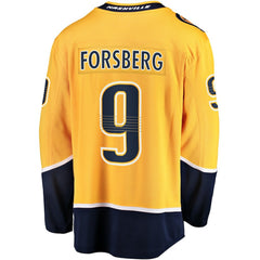 Filip Forsberg Nashville Predators - Fanatics Home Breakaway Jersey Gold