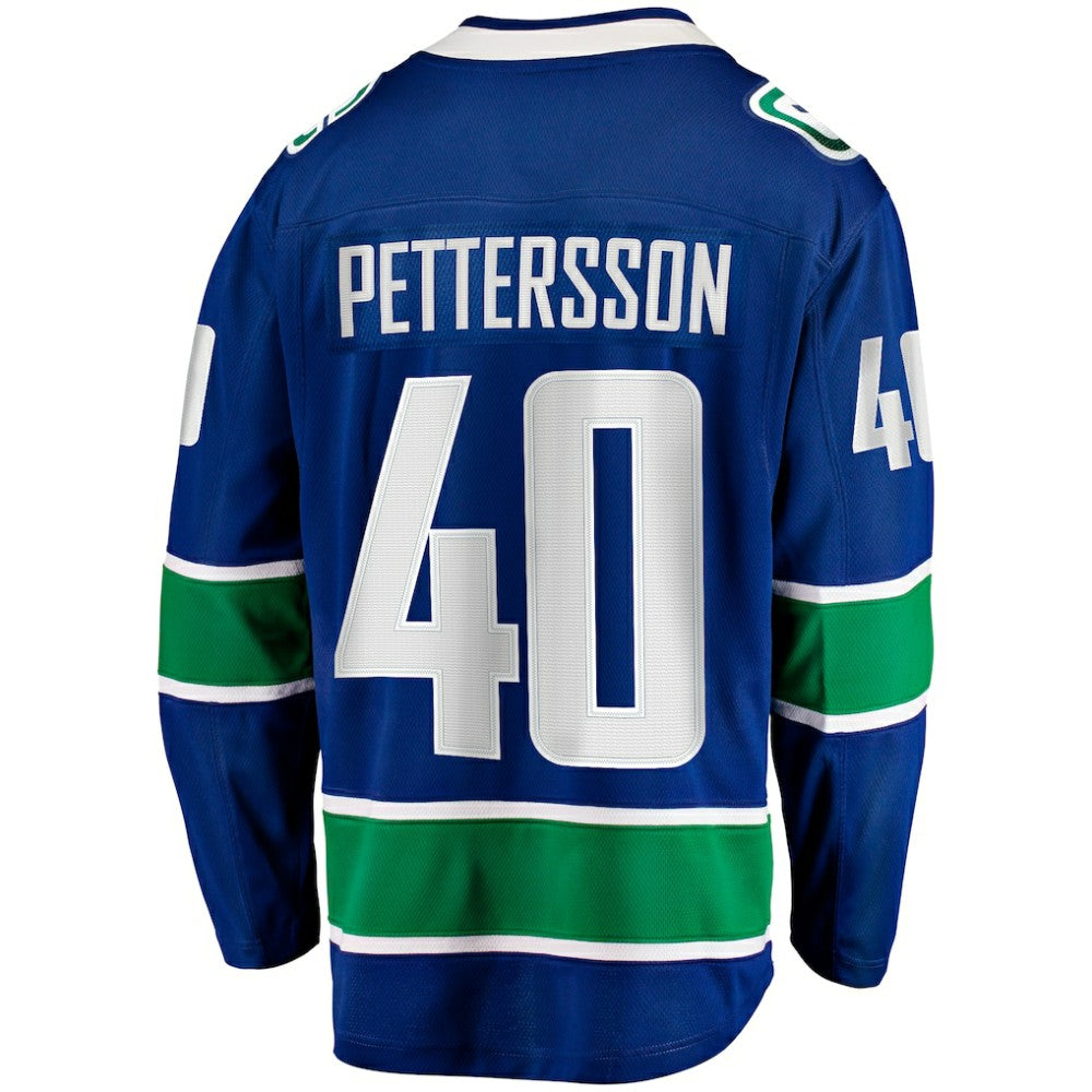 Elias Pettersson Vancouver Canucks Fanatics Home Breakaway Jersey - Blue | NHL Jerseys