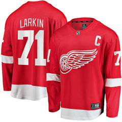 Dylan Larkin Detroit Red Wings - Fanatics Branded Captain Home Breakaway Jersey Red