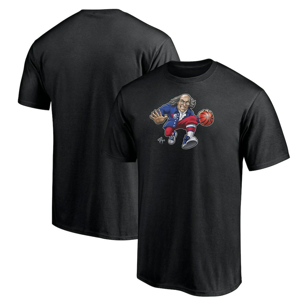 NBA - Philadelphia 76ers Midnight Mascot T-Shirt - Black