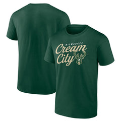 NBA - Milwaukee Bucks Hometown Collection Cream City T-Shirt - Hunter Green