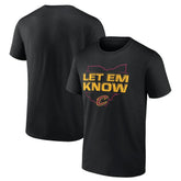 NBA - Cleveland Cavaliers Hometown Collection Let Em Know T-Shirt - Black