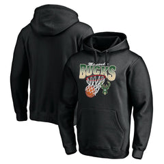 NBA - Milwaukee Bucks Balanced Floor Pullover Hoodie - Black