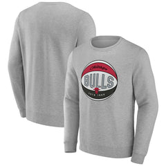 NBA - Chicago Bulls Hard Color Pullover Sweatshirt - Gray