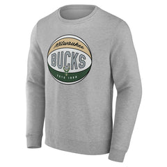 NBA - Milwaukee Bucks Hard Color Pullover Sweatshirt - Gray