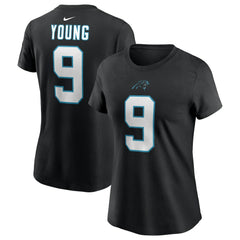 Bryce Young Carolina Panthers Women's Player Name & Number T-Shirt Black - Nike