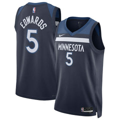 Nike - Anthony Edwards Minnesota Timberwolves Unisex Swingman Jersey - Icon Edition - Navy