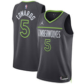 NBA - Anthony Edwards Minnesota Timberwolves Jordan Brand Unisex Swingman Jersey - Statement Edition - Charcoal