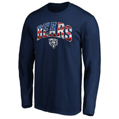 Chicago Bears Banner Wave Long Sleeve T-Shirt Navy - NFL