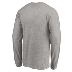 San Francisco 49ers Team Lockup Long Sleeve T-Shirt Gray - NFL