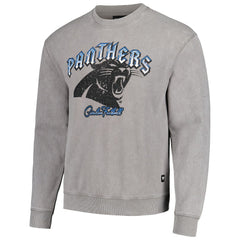 Carolina Panthers The Wild Collective Unisex Distressed Pullover Sweatshirt Gray - NFL
