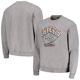 Kansas City Chiefs The Wild Collective Unisex Distressed Pullover Sweatshirt Gray - NFL
