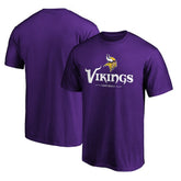 Minnesota Vikings Team Lockup T-Shirt Purple - NFL