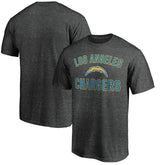 Los Angeles Chargers Victory Arch T-Shirt Heather Charcoal - Fanatics