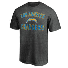 Los Angeles Chargers Victory Arch T-Shirt Heather Charcoal - Fanatics