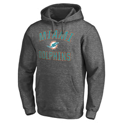 Miami Dolphins Victory Arch Pullover Hoodie Charcoal - NFL