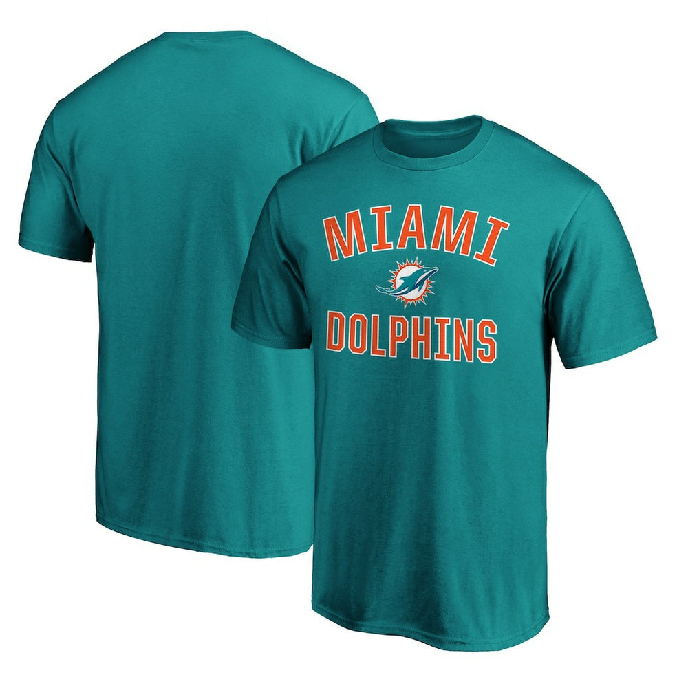 Miami Dolphins Victory Arch T-Shirt Aqua - Fanatics