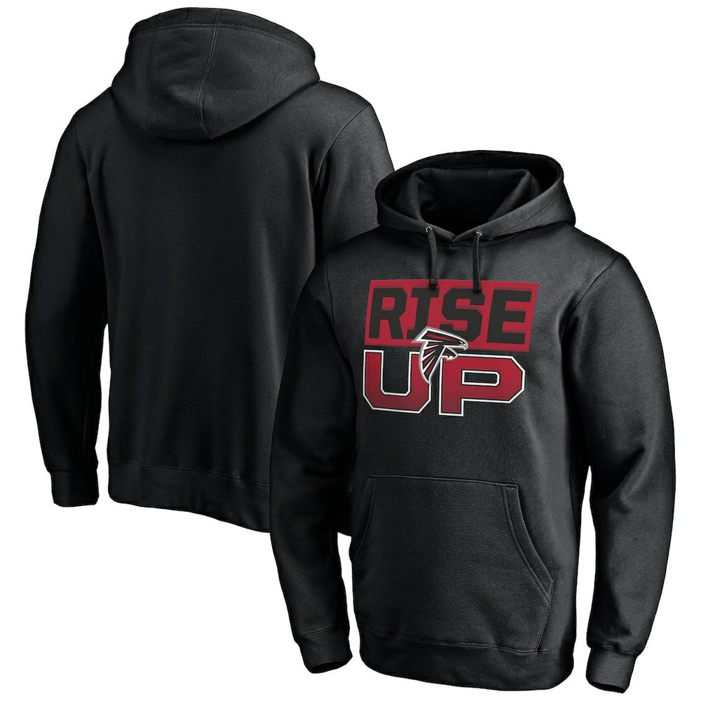 Atlanta Falcons Hometown Collection Sweep Pullover Hoodie Black - NFL