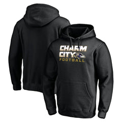 Baltimore Ravens Hometown Collection Sweep Pullover Hoodie Black - NFL