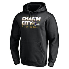 Baltimore Ravens Hometown Collection Sweep Pullover Hoodie Black - NFL