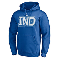 Indianapolis Colts Hometown Collection Sweep Pullover Hoodie Royal - NFL