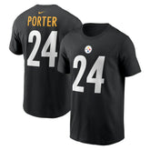 Joey Porter Jr. Pittsburgh Steelers Player Name & Number T-Shirt Black - Nike