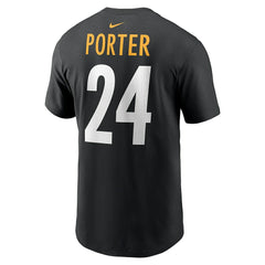 Joey Porter Jr. Pittsburgh Steelers Player Name & Number T-Shirt Black - Nike