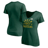 Green Bay Packers Women's Hometown Collection V-Neck T-Shirt Green - NFL
