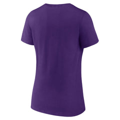 Minnesota Vikings Women's Hometown Collection Defend The North V-Neck T-Shirt Purple - NFL