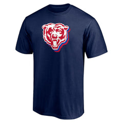Chicago Bears Red White and Team T-Shirt Navy - NFL