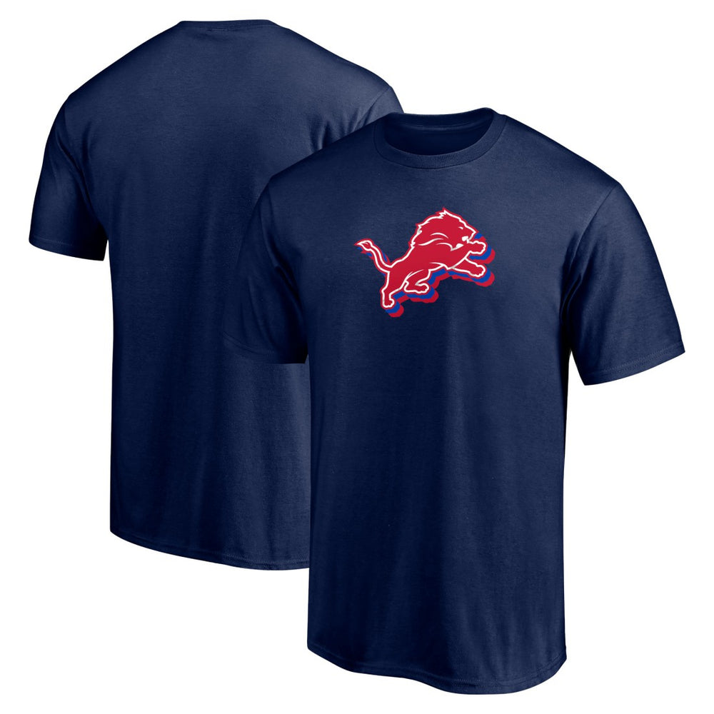 Detroit Lions Red White and Team T-Shirt Navy - NFL