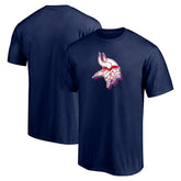 Minnesota Vikings Red White and Team T-Shirt Navy - NFL