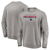New England Patriots Elevate Play Pullover Sweatshirt Gray - NFL