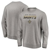 New Orleans Saints Elevate Play Pullover Sweatshirt Gray - NFL