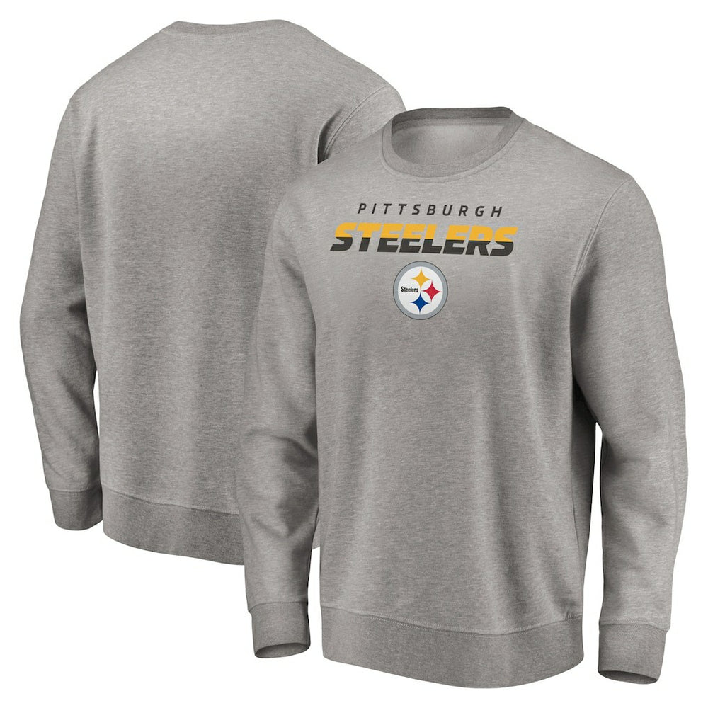 Pittsburgh Steelers Elevate Play Pullover Sweatshirt Gray - NFL