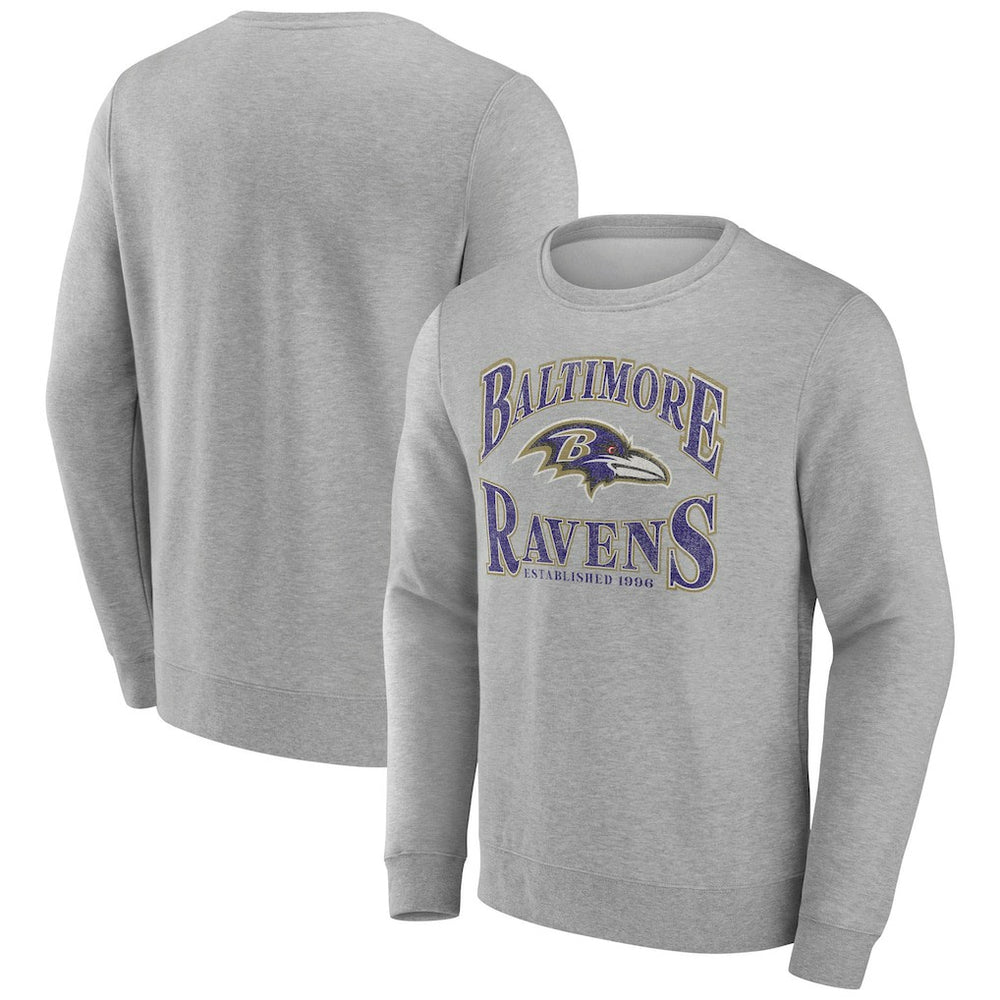 Baltimore Ravens Playability Pullover Sweatshirt Gray - NFL
