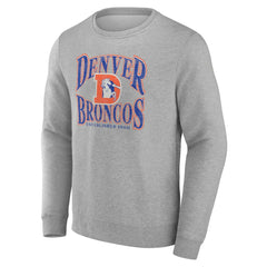 Denver Broncos Playability Pullover Sweatshirt Gray - NFL