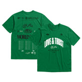 Mitchell & Ness - Boston Celtics Bleacher Report x Unisex World Tour T-Shirt - Kelly Green
