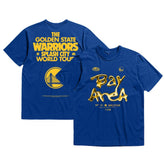 Mitchell & Ness - Golden State Warriors Bleacher Report x Unisex World Tour T-Shirt - Royal