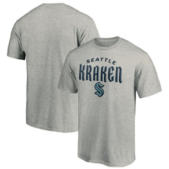 Seattle Kraken Team Lockup T-Shirt Heather Gray