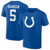Anthony Richardson Indianapolis Colts Icon Name & Number T-Shirt Royal - Fanatics