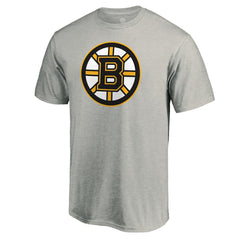 Boston Bruins Primary Logo T-Shirt Heather Gray