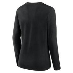 Carolina Panthers Women's Plus Size Foiled Play Long Sleeve T-Shirt Black - Fanatics