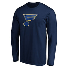 St. Louis Blues - Primary Logo Long Sleeve T-Shirt Navy