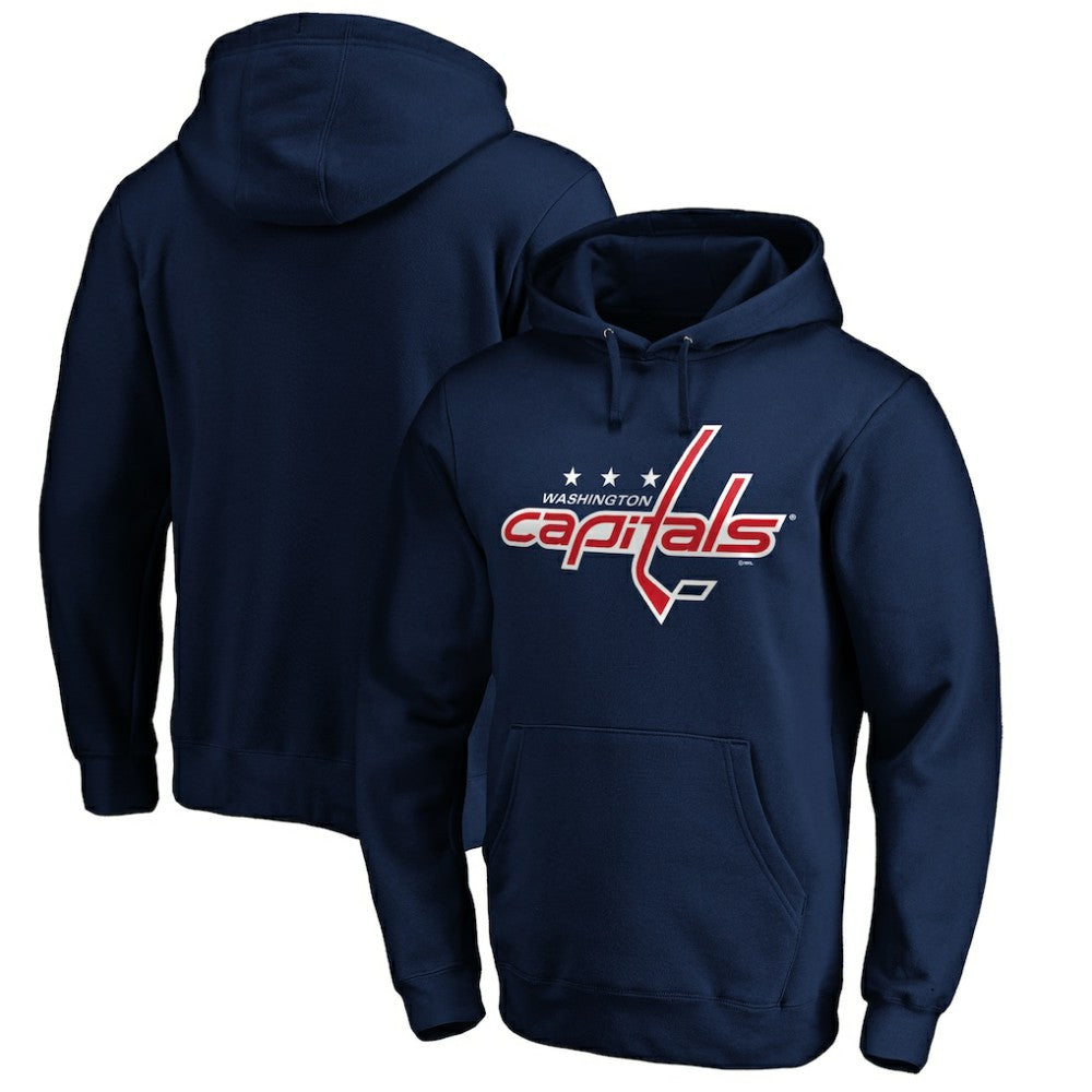 Washington Capitals Primary Logo Pullover Hoodie Navy
