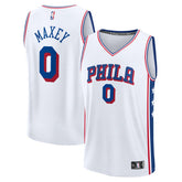 Fanatics - Tyrese Maxey Philadelphia 76ers Fast Break Replica Player Jersey - Association Edition - White