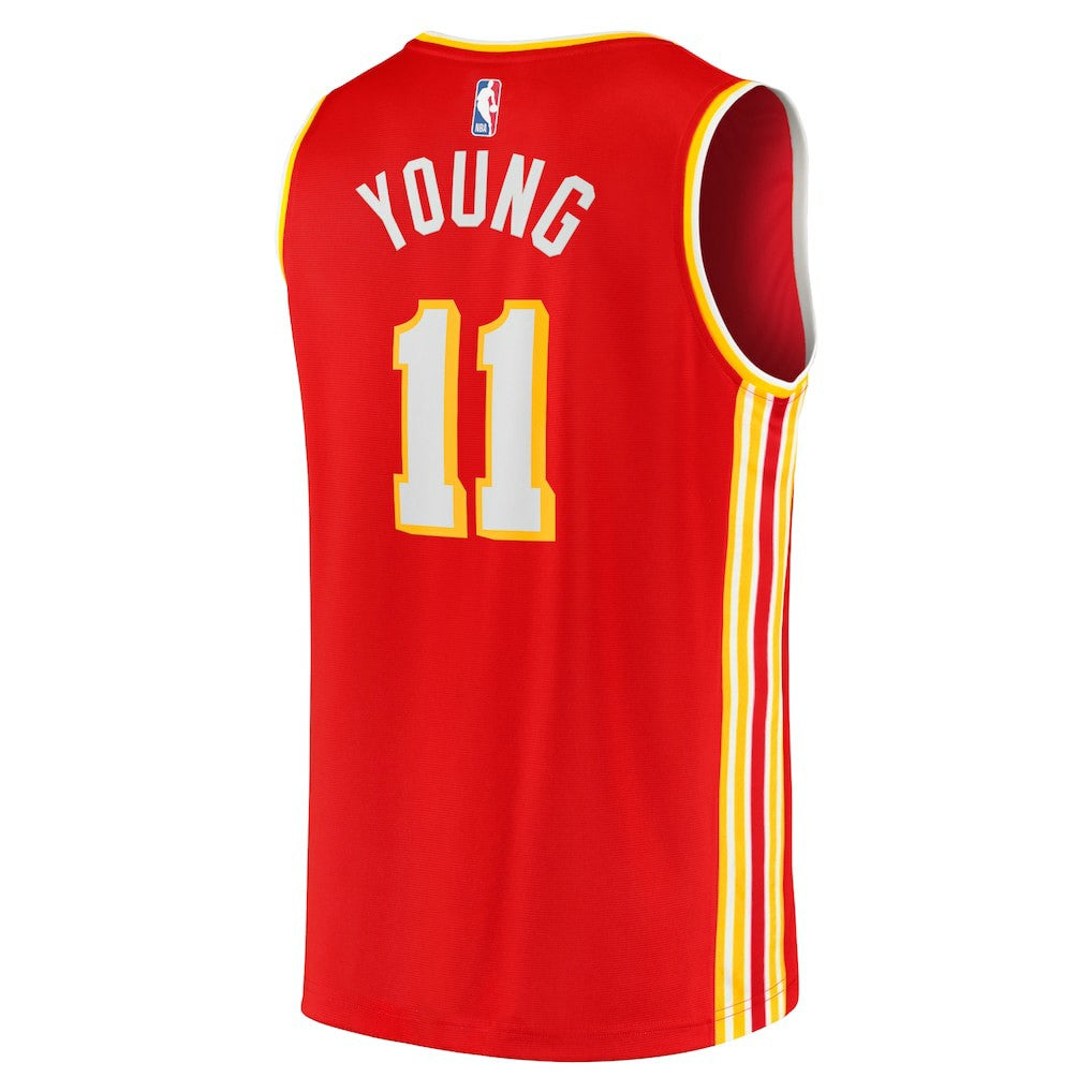 Trae Young Atlanta Hawks Fast Break Replica Jersey - Icon Edition - Red | NBA Jerseys