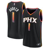 Fanatics - Devin Booker Phoenix Suns Fast Break Replica Player Jersey - Statement Edition - Black